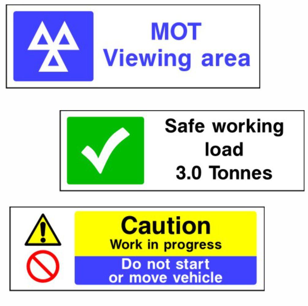 Garage Safety Signs