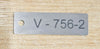 Engraved Stainless Steel Label 50mm x 15mm with hole drilled