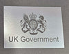 A3 Exterior Brushed steel effect sign