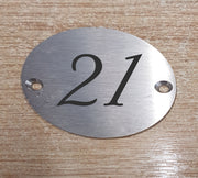 Engraved 60mm stainless steel disc