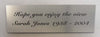 Laminate Bench Plaque