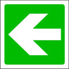 Straight Fire Exit Arrow Emergency Escape Sign