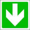 Straight Fire Exit Arrow Emergency Escape Sign