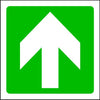 Straight Fire Exit Arrow Emergency Escape Sign