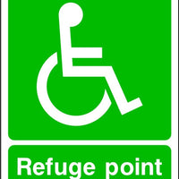 Refuge Point Emergency Escape Sign
