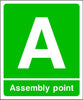 Assembly Point A Fire Escape Sign