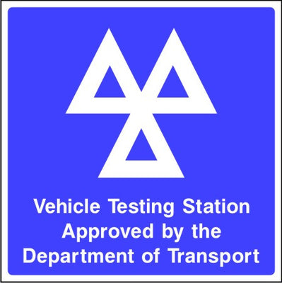 Vehicle Testing Station sign