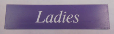 Engraved Acrylic Laminate Ladies Door Sign