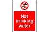 No Drinking Water sign