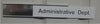 Engraved Nameplate 240mm x 38mm for use with door plate