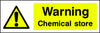 Warning Chemical Store Sign