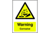 Warning Corrosive Sign