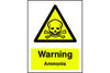 Warning Ammonia Sign