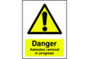 Danger Asbestos Removal in Progress sign