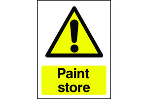 Paint Store Warning Sign