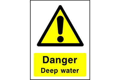 Danger Deep Water sign