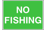 No Fishing sign