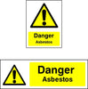 Danger Asbestos safety sign