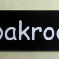 Engraved Laminate Cloakroom Door Sign