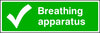 Breathing Apparatus first aid safety sign