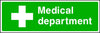 Medical Department first aid safety sign
