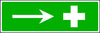 First Aid to the right safety sign