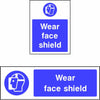 Wear Face Shield safety sign