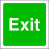 Exit Safety Sign