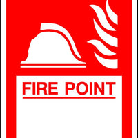 Custom Fire point safety sign
