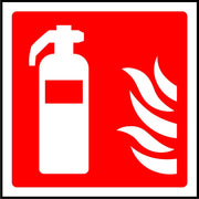 Fire extinguisher symbol sign