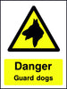 Danger Guard Dogs safety sign