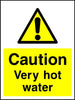 Caution Very Hot Water sign