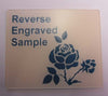 Reverse Engraved Laminate Plaque 125mm x 50mm