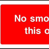 Smoking causes fatal disease sign