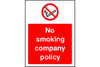 No smoking company policy sign