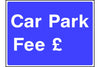Car Park Fee £ sign