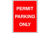Permit Parking Only sign