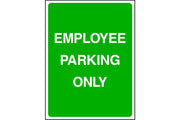 Employee Parking Only sign