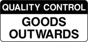 Quality Control Goods Outwards Labels