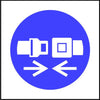Mandatory Safety Belt symbol Multi-pack signs