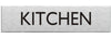Engraved Stainless Steel Kitchen Door Sign