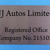 Engraved Stainless Steel Plaque 150mm x 100mm