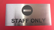 Engraved Stainless Steel Plaque 300mm x 150mm