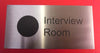 Engraved Stainless Steel Label 200mm x 100mm