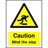 Caution Mind The Step safety sign