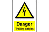 Danger Trailing Cables safety sign