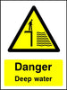Danger Deep Water safety sign