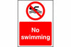 No Swimming sign