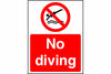 No diving sign