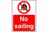 No sailing sign